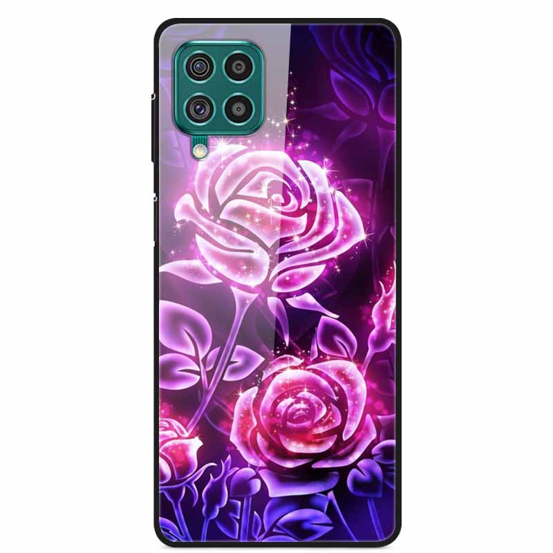 Для Samsung M32 Чехол Закаленное Стекло Жесткая Задняя Крышка Чехол Для Samsung Galaxy A12 A22 M32 Чехол Для Телефона Cover M 32 A 22 Funda Coque