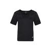 Training Loose Knit Crew Neck Short Sleeve T-Shirt Women Tops Black BQ9552-010