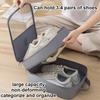 Travel Shoe Organizer Bag Portable 3 Layers Storage Pouch Luggage Accessory for Outdoor Trips Dustproof Space-Saving Shoe Bag