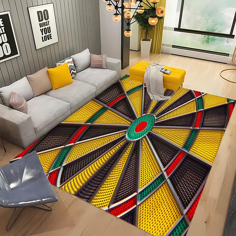Dart Target Carpet for Living Room Bedroom Hallway Long Strip Alfombra Anti-slip Soft Area Rug Sofa Doormat Home Decor Tapete HD
