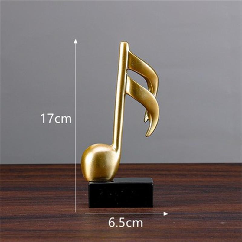 Творческие музыкальные ноты украшения музыкальное искусство украшения гостиной скульптуры из смолы украшения настольная мебель