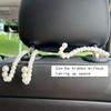 Elegant Bow Car Hook Bowknot Adorable Bow Knot Car Hook Pearl Car Organizer Clip  Car Styling