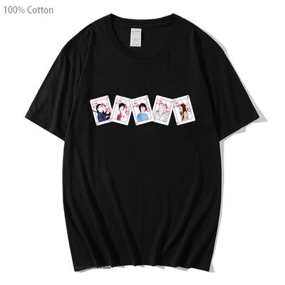 Футболка Alice In Borderland Мужская Футболка с Персонажами Картами Уличная Одежда Харадзюку Женский Топ Y2k Футболки Одежда Хлопковые Футболки