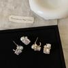 Взрывные серьги-гвоздики с жемчугом из циркония для женщин, нишевый дизайн, простота, роскошь высшего класса, элегантный темперамент, универсальные серьги, серьги.