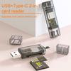 Card Reader Connecting SD Card TF Card Reader High-Speed Stable Transmission USB Adapter Type-C Card Reader
