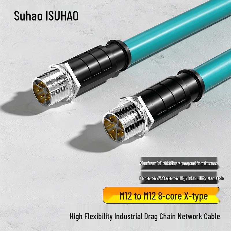 Suhao M12 X-Type Profinet Industrial Ethernet Cable