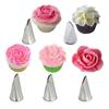 5 Pcs/Set DIY Rose Craft Icing Piping Nozzles Cake Decorating Tips Cream Petal Pastry