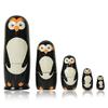 Set of 5 Owl Dolls Handmade Wooden Nesting Dolls Good Showpiece and Nice Gifting Idea 15.24 Cm