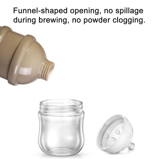 Коробка для упаковки сухого молока Портативный 3-слойный контейнер для закусок Пищевой пластик Легкий