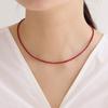 14K Coral Natural Stone Necklace