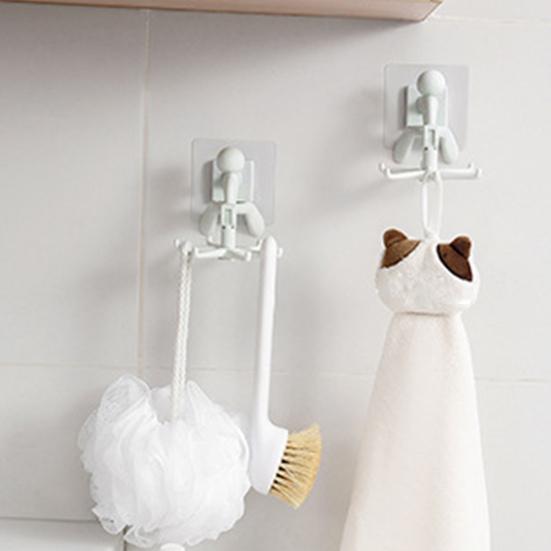 1 комплект подвесного крючка, настенный вращающийся крючок для вешалки с 6 крючками, самоклеящийся крючок для хранения без перфорации для кухни, ванной комнаты
