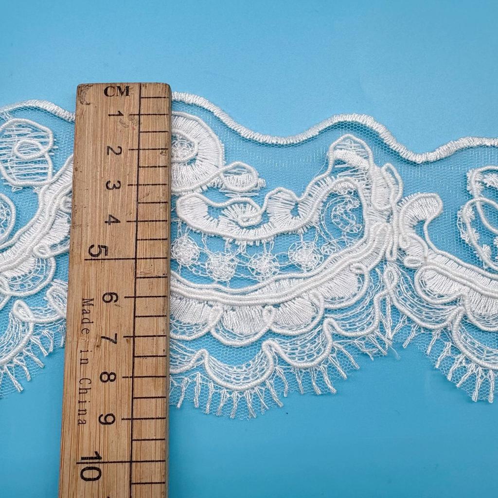 Rope Strand Barcode Embroidery Lace Women Lace Lolita Clothing Hem Accessories