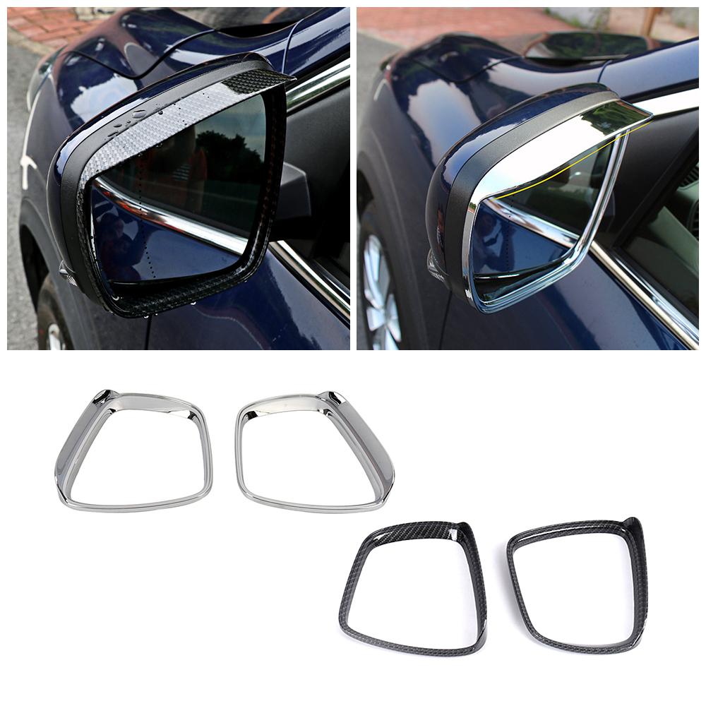 For Renault Koleos 2017- Car Exterior Part Styling Refit Rearview Side Mirror Rainproof Shell Cover Rain Visor Eyebrow
