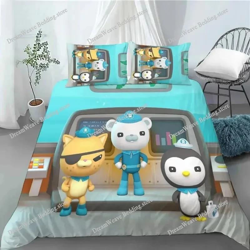 The Octonauts Barnacles 3D Printed Duvet Case Pillowcase Bedding Set Twin Full Queen King Size For Kids Bedroom Decor963