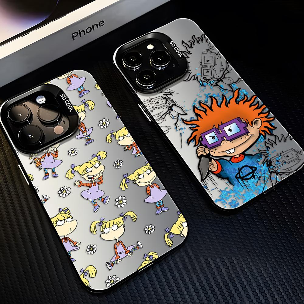 Cute cartoon R-Rugrats is fun Phone Case For iPhone 17 16 15 14 13 12 11 mini Pro Max X XR XSMAX 8 Air Plus Anti Fall Matte Back