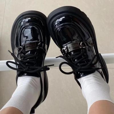 Мода 2024 года, брендовые женские туфли, лоферы, женские туфли на высоком каблуке, модные туфли на шнуровке для офиса и карьеры, горячая распродажа, туфли на платформе с круглым носком, туфли на каблуке Zapatos