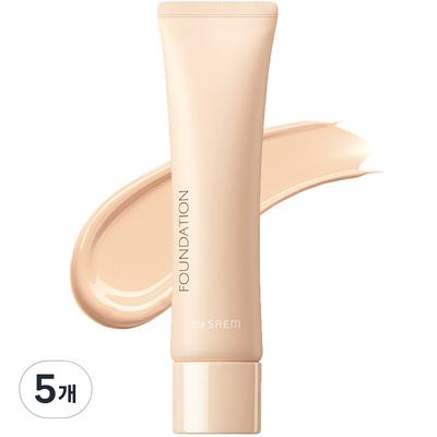 Тональная основа Saemmul Airy Cotton Foundation 30 мл, 1 светло-бежевый, 5 упаковок