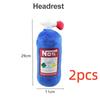 New Car Neck Pillow Car Headrest for Driver Front Passenger Seat NOS Bottle Pillow Car Decor Headrest Cushion Plush Pillow