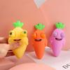 Popping Eye Carrot Squeeze Toy Anxiety Stress Relief Simulation Carrot Sensory Pinch Toy Kids Adults Cartoon Vegetable Fidget Toy