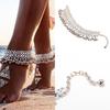 Сексуальный серебряный браслет на щиколотку, цепочка, браслет на щиколотку, украшения для ног, босые сандалии