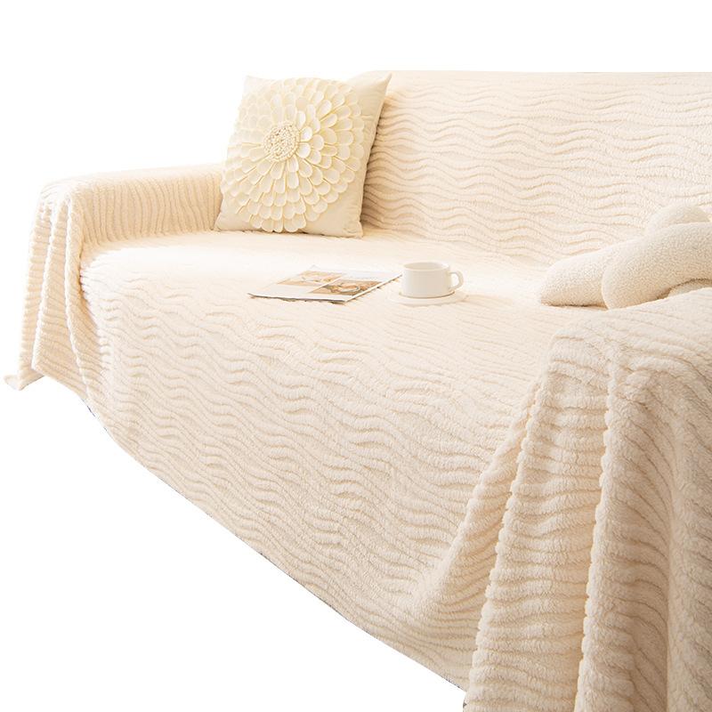 High-Grade Winter Sofa Towel All-Inclusive Non-Stick Wool Living Room Universal Cover Cover Plush Cover Cloth