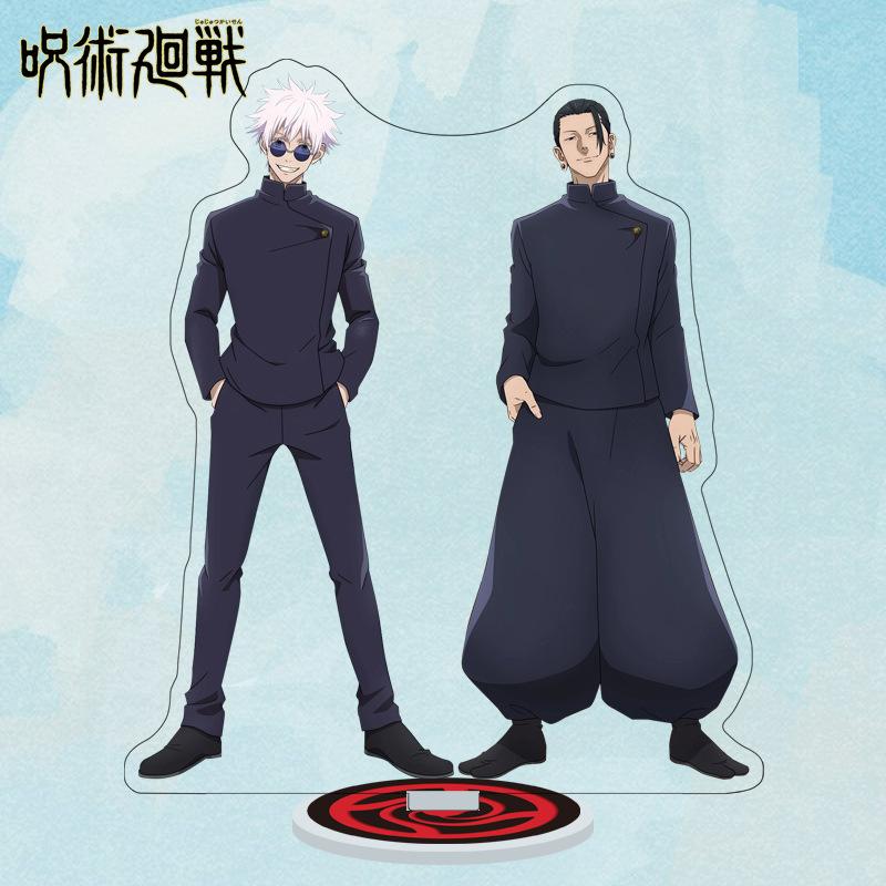 Мультяшные аниме фигурки Jujutsu Kaisen Акриловая подставка Манга Фигурки Годжо Сатору Гаражные наборы GK Украшения Декорация Игрушка