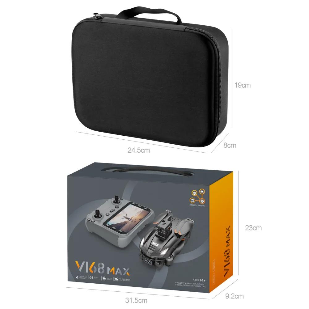 Новый FPV дрон V168 MAX с профессиональной камерой 8K, широкоугольный, GPS, локализация дрона, обход препятствий в 4 направлениях, ЖК-экран, радиоуправляемый квадрокоптер, игрушки