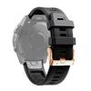 For Garmin Fenix 6S 20mm Rose Gold Buckle Silicone Watch Band