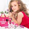 17Pcs/Set Children's Hair Salon Toy Set Fun Realistic Play House Hair Tools for Little Girls Accessories
