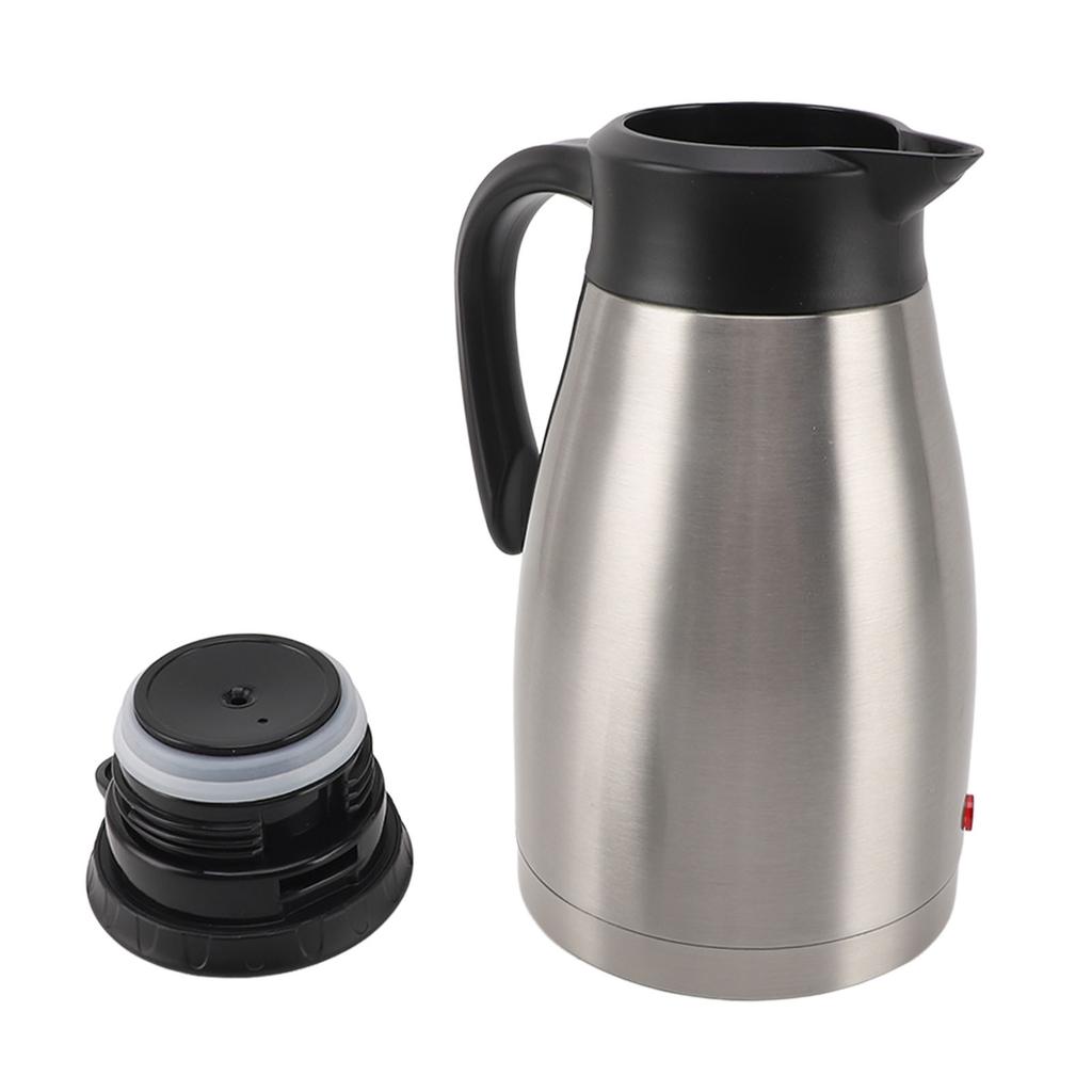 12V Electric Car Kettle Portable Stainless Steel 1300ML Large Capacity Electric Car Water Boiler