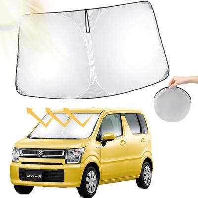 Oricarmes Защитная шторка на лобовое стекло Suzuki Wagon R, блокирующая свет и тепло, для автомобиля, сумка для хранения, шторка для нового Wagon R MH95S, изолирующая, для кемпинга,