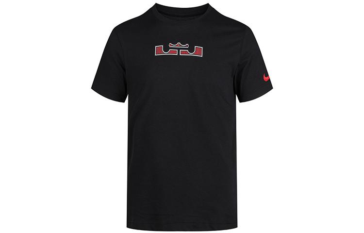 Nike Футболки мужские черные с круглым вырезом умеренного прямого кроя CD1319-010