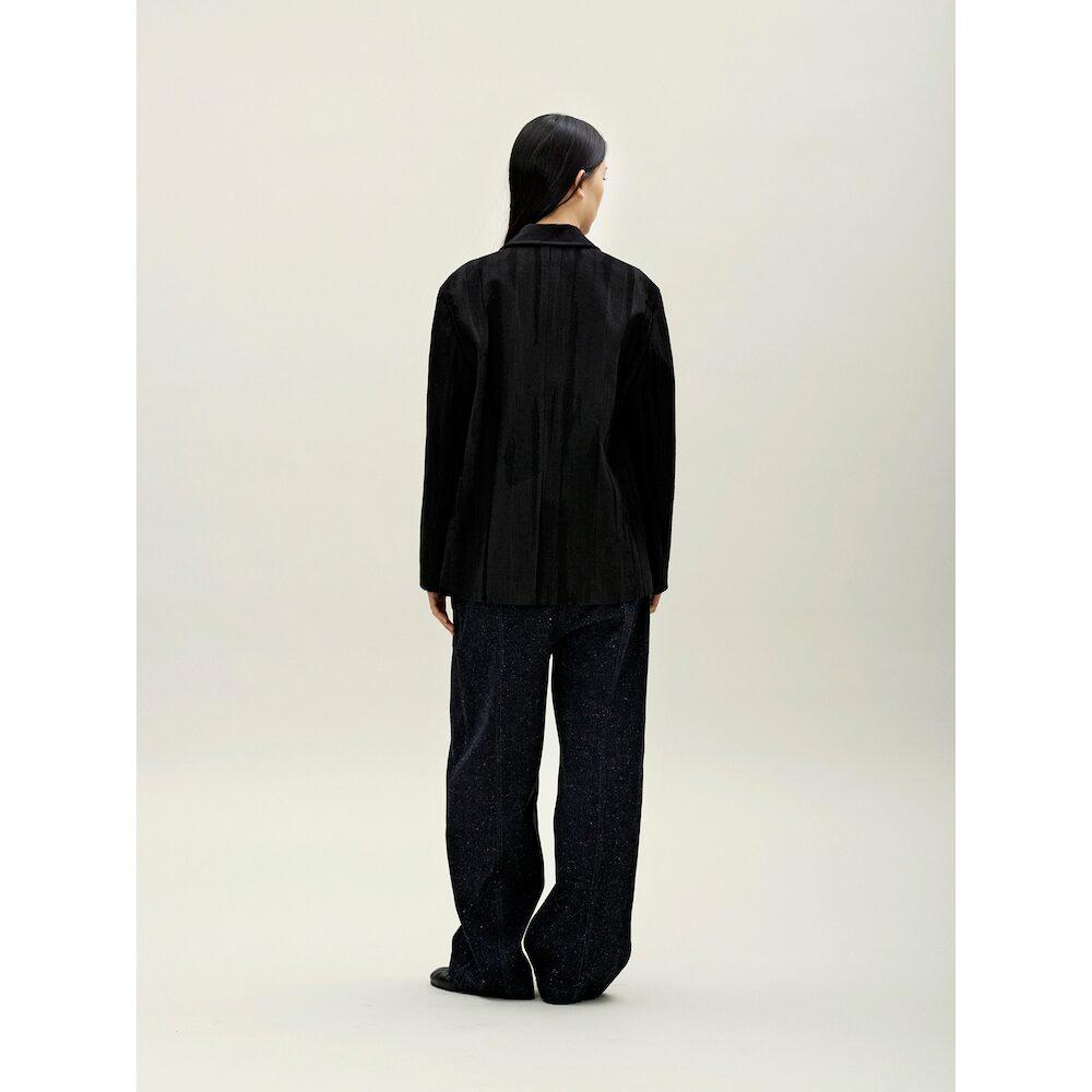 Anggae Jacquard Jacket Black