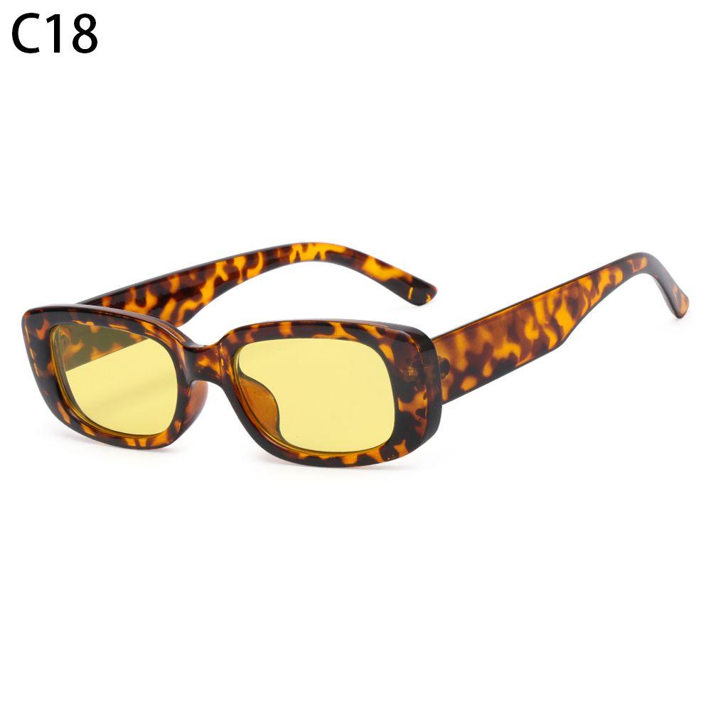 Travel Small Rectangle Square Frame Eyewear Eyeglasses Women Sunglasses Sun Glasses