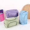 Wear-resistant Double-Layer Pencil Case Oxford Cloth Stationery Organizer Pencil Bag Office