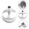 Stylish Aluminium Moka Funnel Filter Replacement for Moka Percolators 1 12 Cups