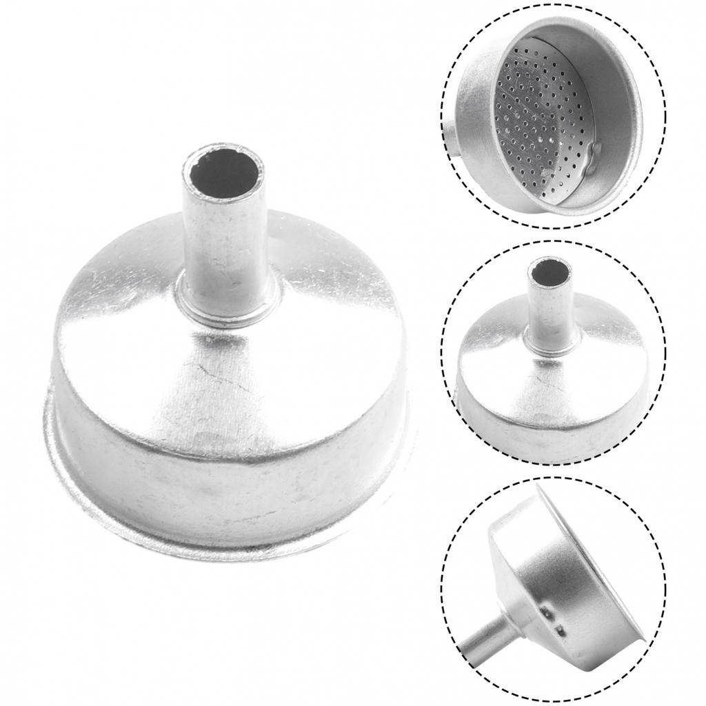 Stylish Aluminium Moka Funnel Filter Replacement for Moka Percolators 1 12 Cups