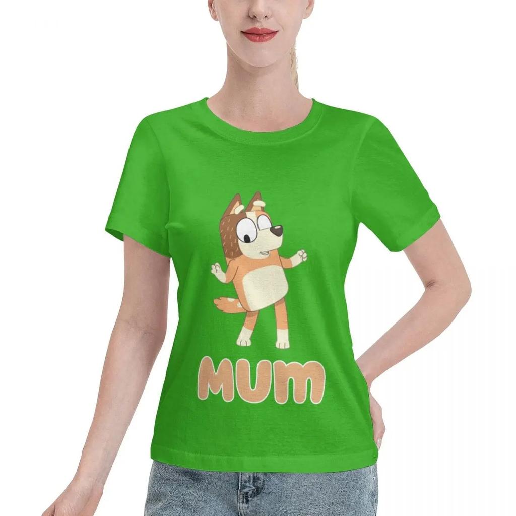 Классическая футболка Chilli Heeler Mom, винтажная одежда, футболки с рисунком для женщин