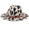 Belt Accessories Graffiti Clown Top Hat Cow Show Jazz Hat Cashmere Hat Big Brim Felt Hat