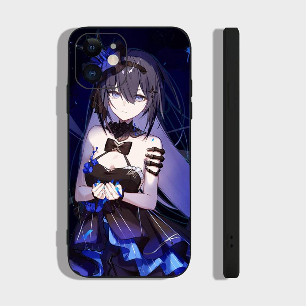 Чехол для телефона Honkai Star Rail с персонажем Зеле, анимированный, для iPhone 17 Air 16 15 14 13 Pro Max 11 12, Черный силиконовый чехол