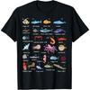 A-Z Ocean Life Exploration - Sea Creatures Alphabet T-Shirt