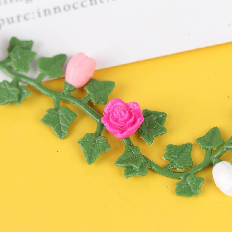 1:12 Миниатюрный кукольный домик, модель цветка из ротанга, садовые украшения, аксессуары