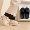 Fashion Thick Platform Slippers Women Summer 2025 Solid Color Soft Sole Cloud Slides Woman Lightweight Non-Slip Beach Shoes Flip Flops