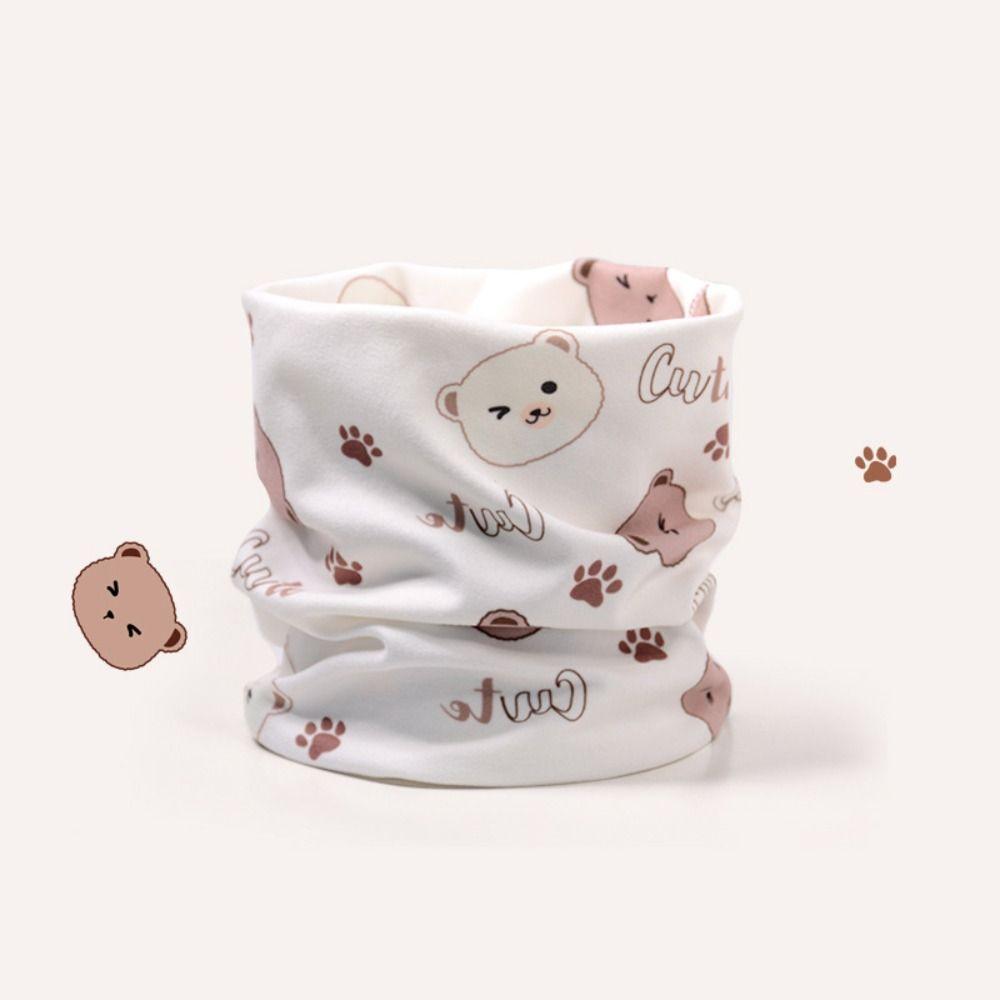 Windproof Coldproof Boys Girls Scarf Thickened Snood Cowl Tube Ski Snowing Scarf  Autumn Winter
