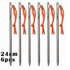 TiTo Titanium Alloy Tent Pegs Outdoor Camping Tent Nail Anti-bending Heavy Duty Canopy Titanium Tent Stake 20/24/30/35/40cm