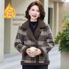 Medium Lamb Casual Winter New Fleece Plaid Fashion Loose Wool Jacket Thickened Short