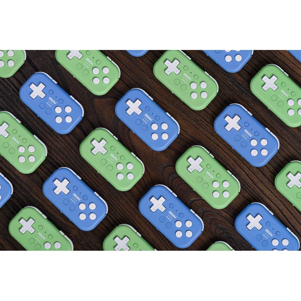 8Bitdo Микро Bluetooth геймпад карманный мини-контроллер для Switch, Android, Raspberry Pi, поддерживает режим клавиатуры (синий)