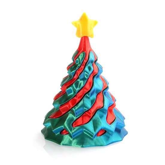 Игрушка 3D-печати Спиральная новогодняя елка Невозможная сквозная скульптура Иллюзия вихревой нити Снятие стресса Дети Взрослые Мини спиральный конус Игрушка-непоседа