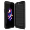 Matte Silicone Case for Oneplus 5 1+5 TPU Shockproof Carbon Fiber Soft Back Cover For One Plus 5 Anti-knock Frosted Case
