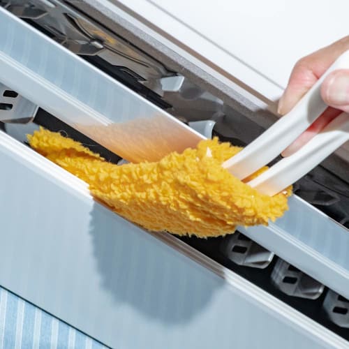 Azuma Industries Air Conditioner Gap Cleaner, Washable and Reusable, with Replaceable Mop, Removes Mold and Dust from Air Conditioner Vents and Louver